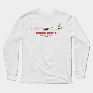 Boeing B787-8 - Ethiopian Airlines Long Sleeve T-Shirt